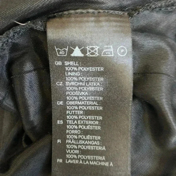 H&M Navy & Coral fully Lined Dress Sz 6 - Picture 4 of 6